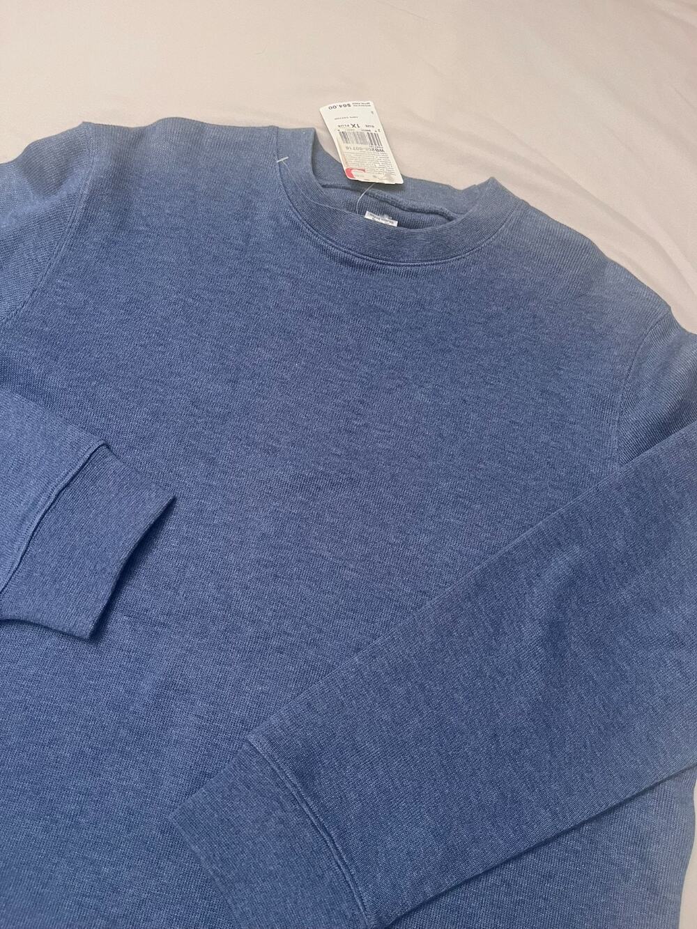 Pendleton Originals Womens 1XL Crew Neck Sweater Blue 100% Cotton New Cabincore
